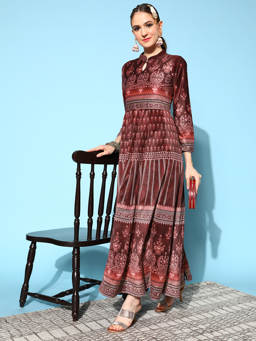 Velvet clearance ethnic wear