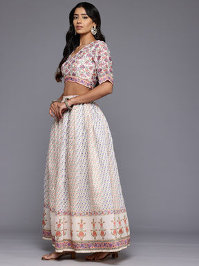 Printed Ready to Wear Lehenga & Blouse With Dupatta