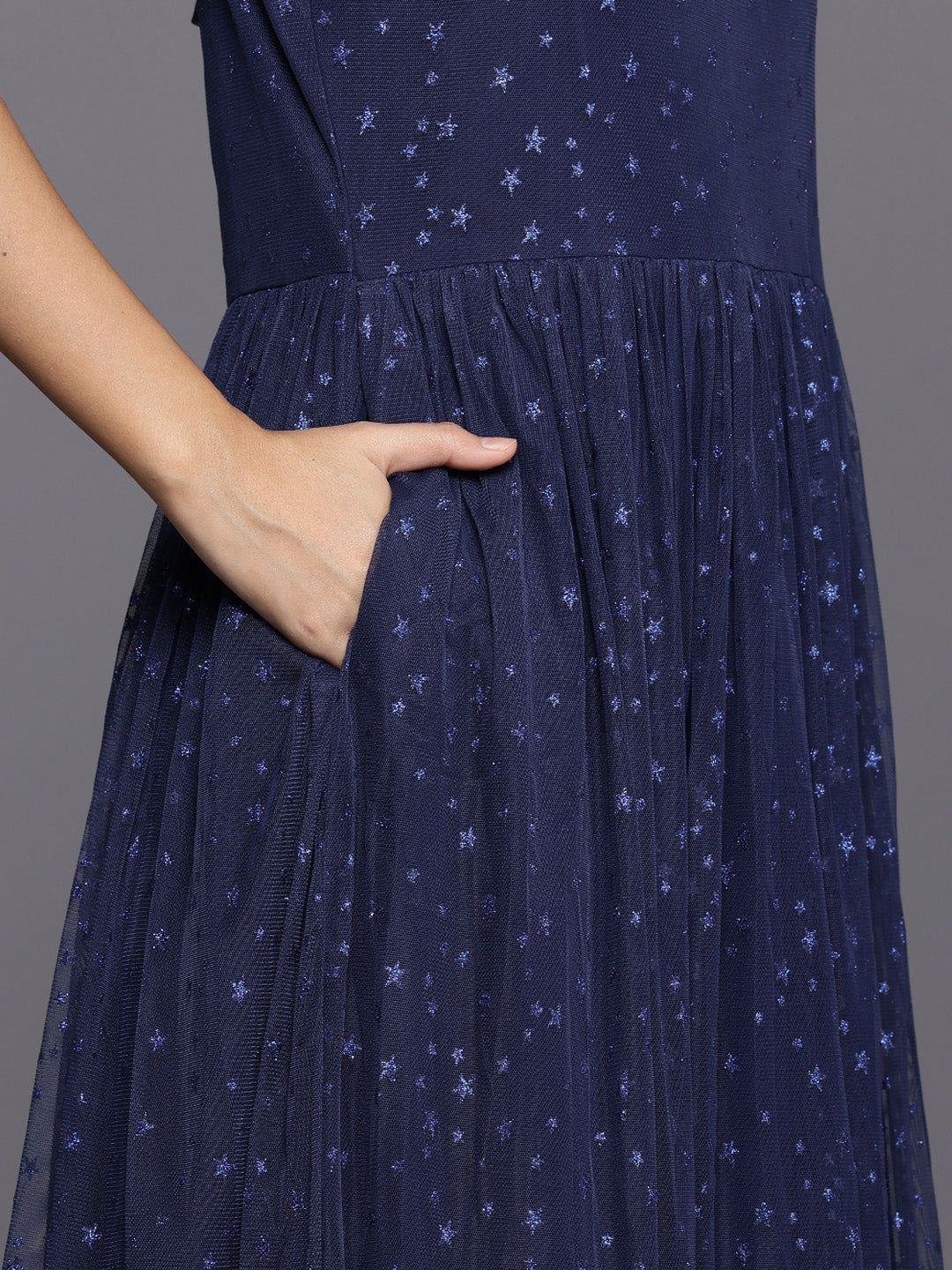 Women Star Embellished Maxi Dress