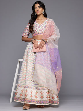 Printed Ready to Wear Lehenga & Blouse With Dupatta