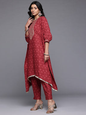 Ahalyaa Women Printed Pure Cotton Kurta with Trousers