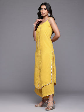 Ahalyaa Gotta Patti Pure Cotton Kurta with Palazzos & Dupatta