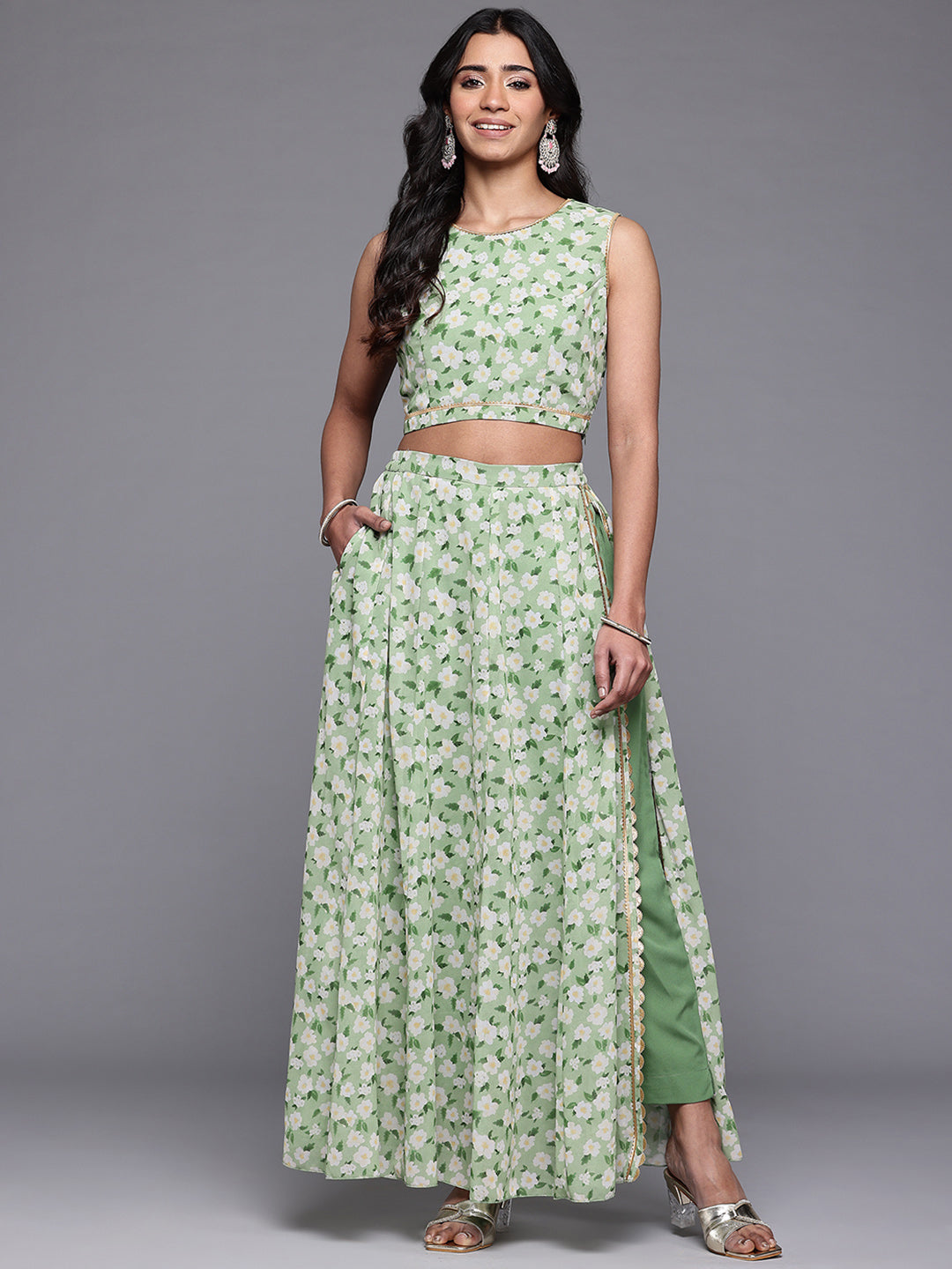 Ahalyaa Printed Ready to Wear Lehenga & Choli