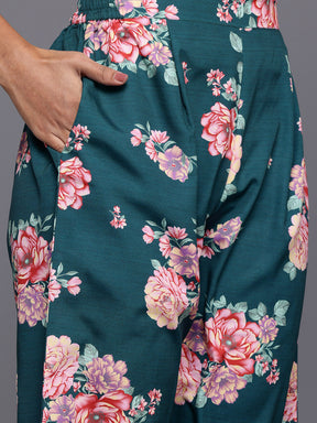 Floral Printed Tunic With Palazzos