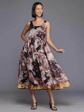 Women Floral Printed Empire Dress