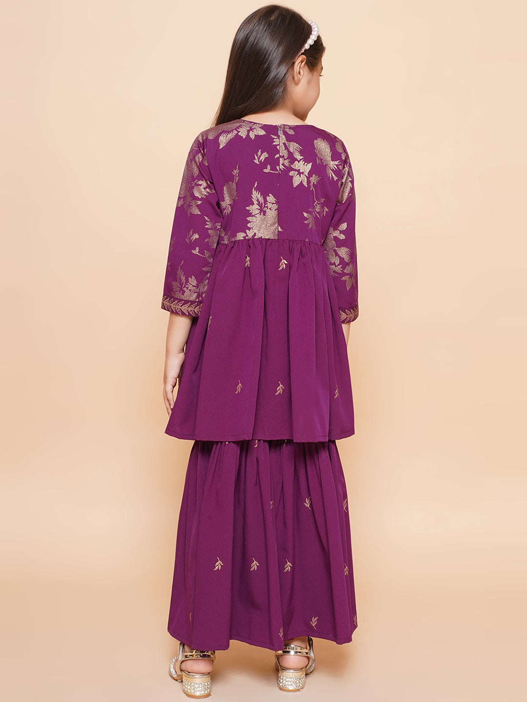 Floral Printed Empire Kurta with Palazzos