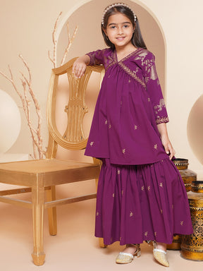 Floral Printed Empire Kurta with Palazzos