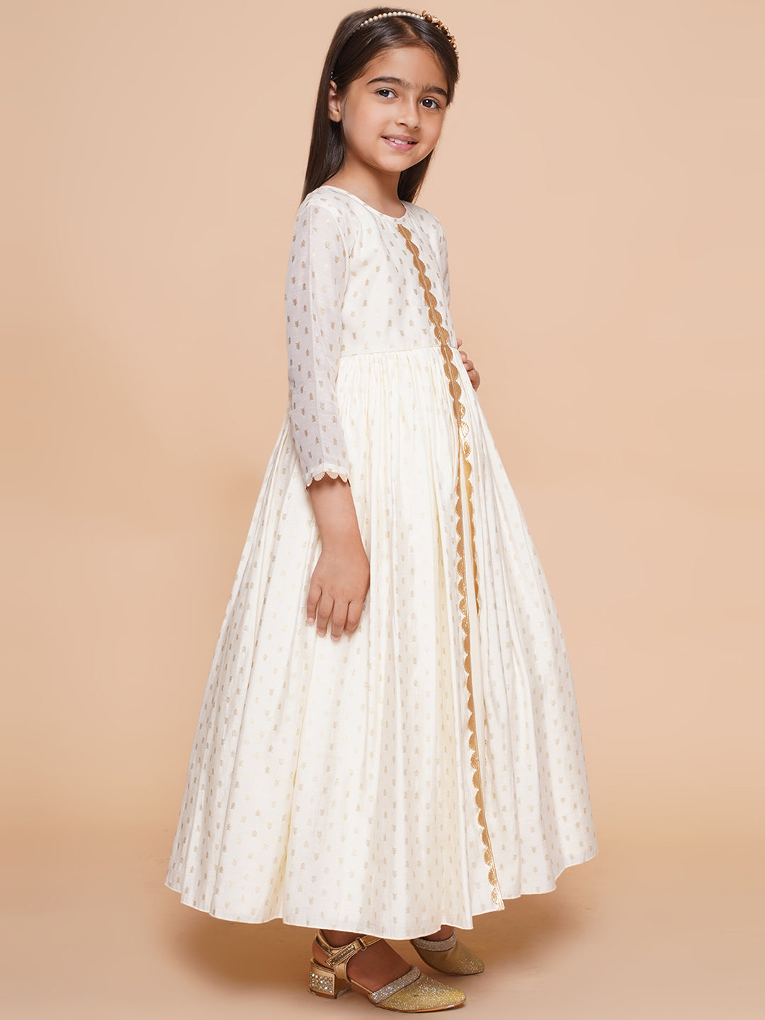 Girls Ethnic Motifs Printed Ethnic Dress