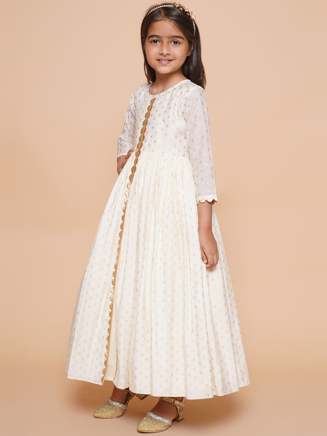 Girls Ethnic Motifs Printed Ethnic Dress