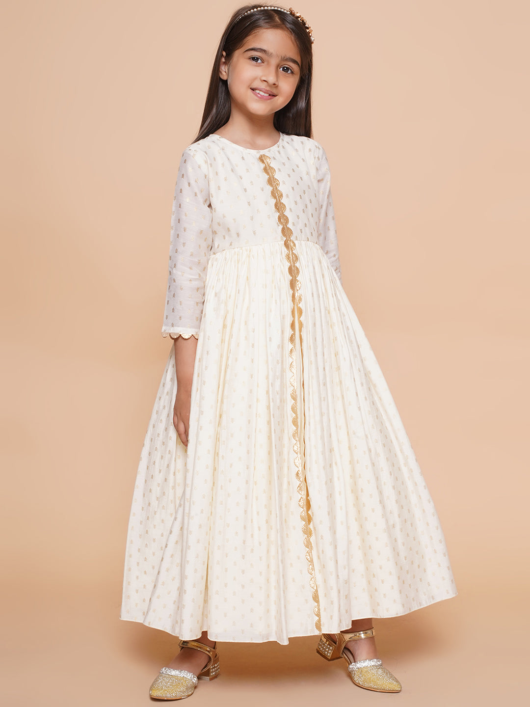 Girls Ethnic Motifs Printed Ethnic Dress