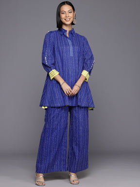 Printed Pure Cotton Tunic With Palazzos