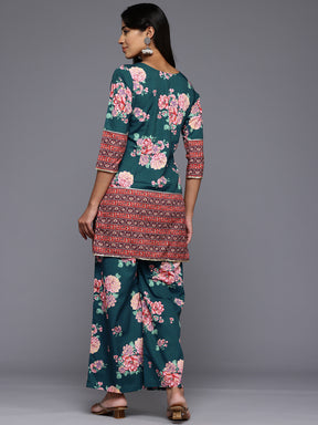 Floral Printed Tunic With Palazzos