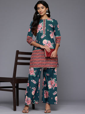 Floral Printed Tunic With Palazzos