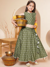 Girls Printed Ready to Wear Lehenga & Blouse With Dupatta