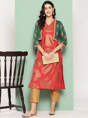 Ahalyaa Women Ethnic Motifs Printed Crepe Kurta