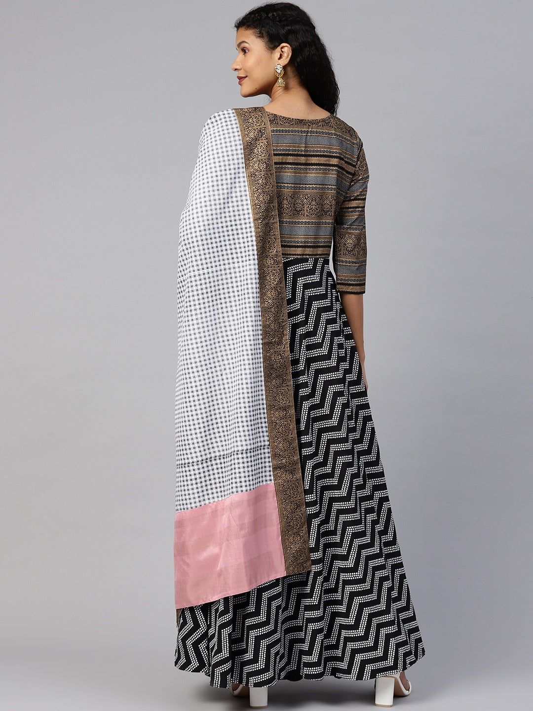 Printed Kurta with Dupatta