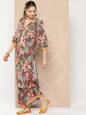 Ahalyaa Women Printed Kurta with Palazzos