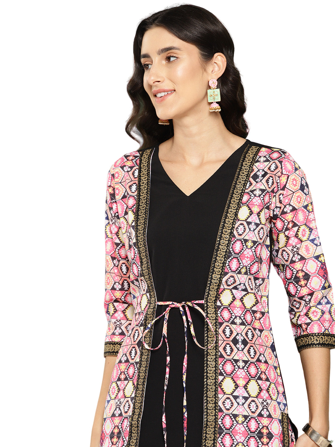 Ahalyaa Women Printed Regular Kurta with Palazzos