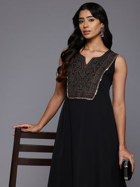 Paisley Printed Sequinned Kurta with Palazzos