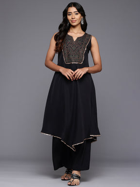 Paisley Printed Sequinned Kurta with Palazzos