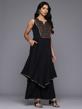 Paisley Printed Sequinned Kurta with Palazzos