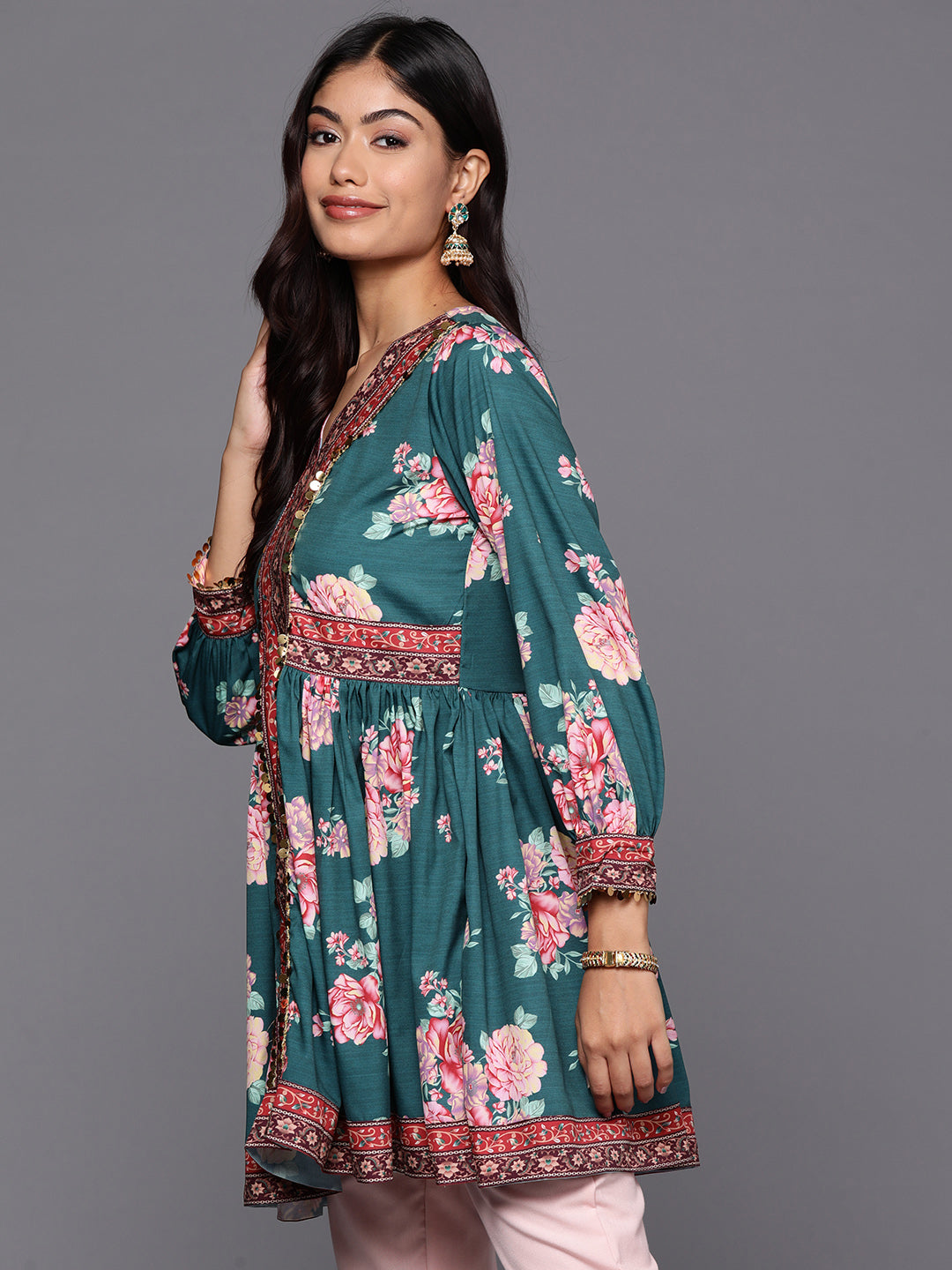 Ahalyaa Floral Printed Tunic