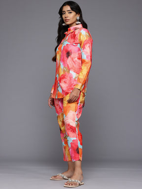 Floral Print Tunic With Trousers