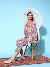 Ahalyaa Women Printed Tunic with Trousers