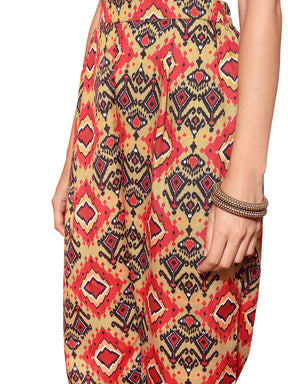 Ahalyaa Women Printed Tunic with Trousers