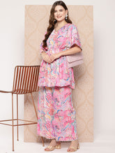 Ahalyaa Women Printed Ethnic Tunic with Palazzos