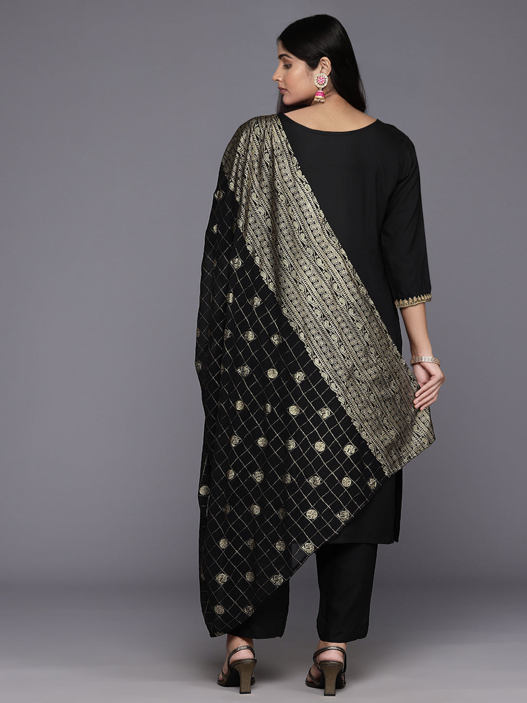 Women Regular Kurta with Trousers & With Dupatta