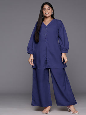 V-Neck Tunic With Palazzo Co-Ords