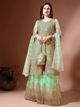 Ahalyaa Embroidered Semi-Stitched Dress Material