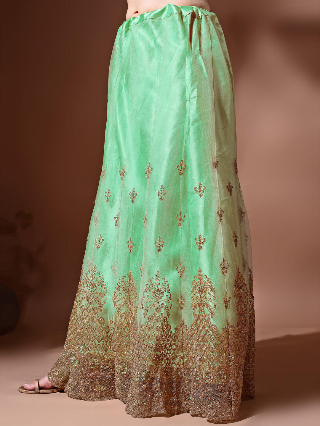 Ahalyaa Embroidered Semi-Stitched Dress Material