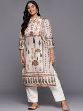 Women Ethnic Motifs Printed Gotta Patti Velvet Kurta