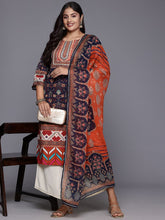 Women Floral Printed Regular Gotta Patti Kurta with Palazzos & With Dupatta