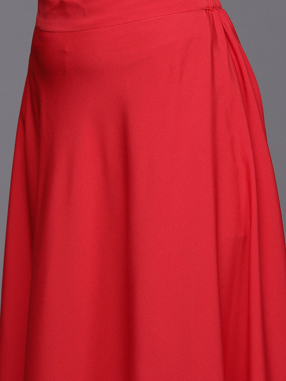 Women's Solid Flared Maxi Skirt