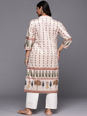 Women Ethnic Motifs Printed Gotta Patti Velvet Kurta