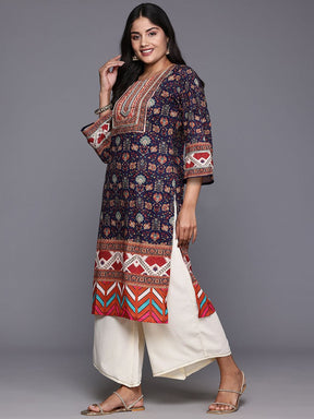 Women Floral Printed Regular Gotta Patti Kurta with Palazzos & With Dupatta