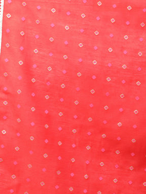 Women's Pink & Orange Printed Sharara Set With Dupatta